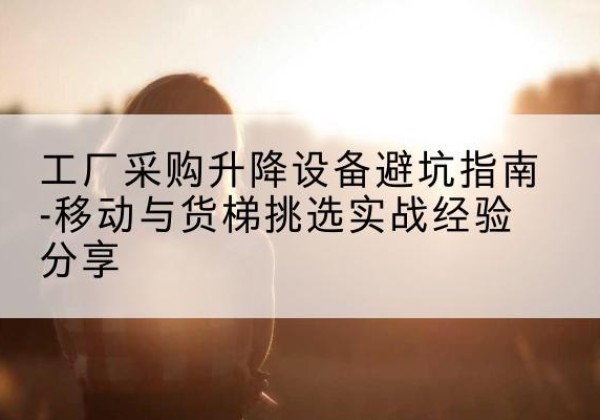 祁东移动式升降机怎么选-工厂采购升降设备避坑指南-移动与货梯挑选实战经验分享